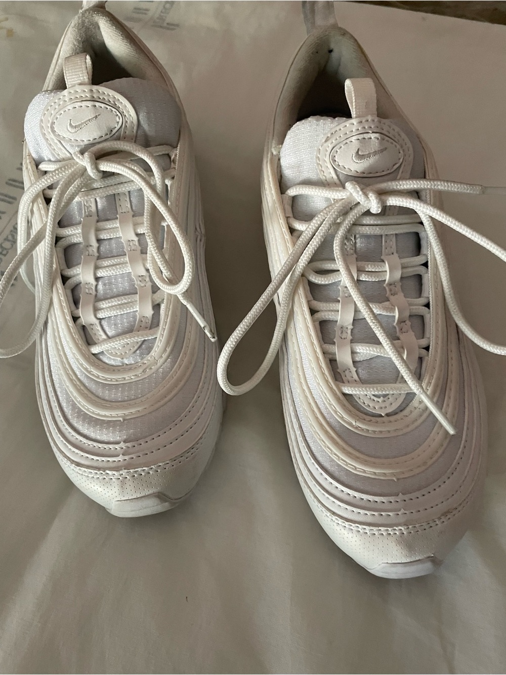 Nike Women’s White Athletic Sneakers – Low Top Lace-Up
